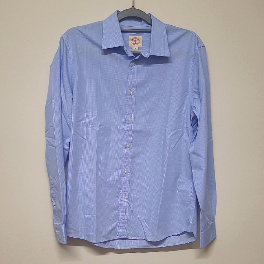 Brooks Brothers Blue Dress Shirt‎ Classic Cotton for men zise m new no tag.